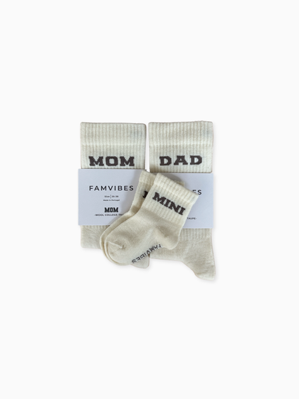 Famvibes Family Socken Set Wollsocken College taupe