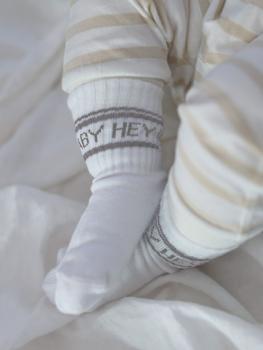 famvibes Baby Socken Hey Baby beige taupe famvibes 0