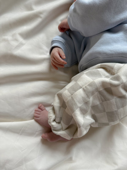 Famvibes Checkered Pants Baby sand