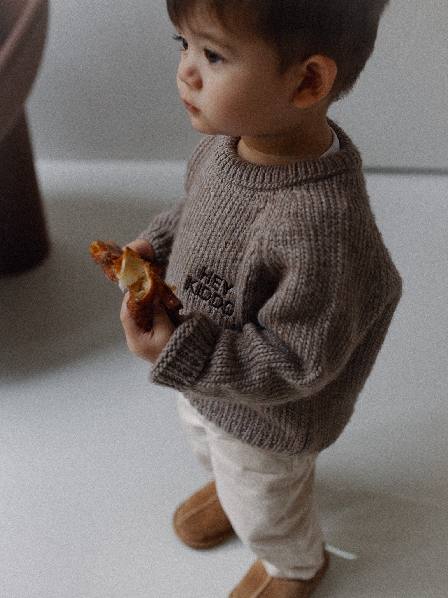 Famvibes HEY Kiddo Strickpullover chocolate