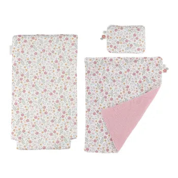 Little Dutch rosa Puppenwagen Holz mit Textilien