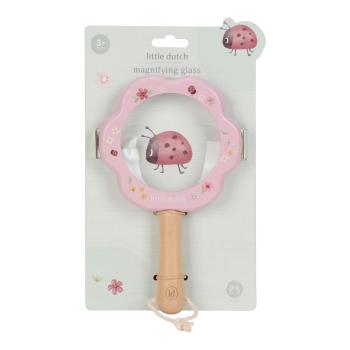 Little Dutch rosa Lupe - Fairy Garden Holz Kinderlupe Little Dutch - Entdeckerlupe