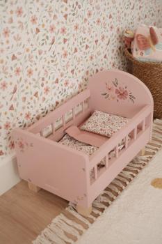 Little Dutch Puppenbett Holz mit Textilien – Soft Flowers Liefertermin Anfang März
