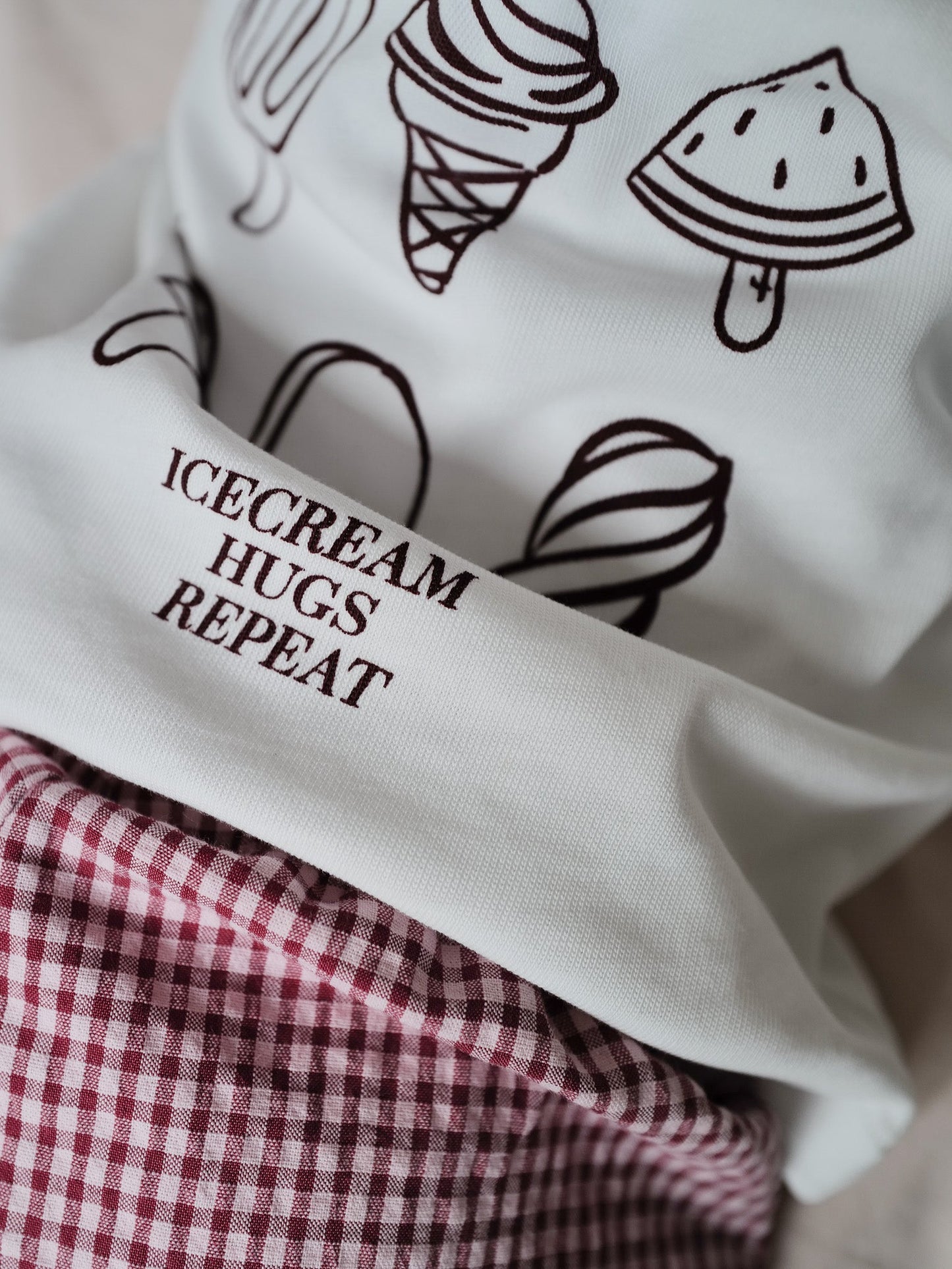 Famvibes Family Set Icecream Shirt burgundy