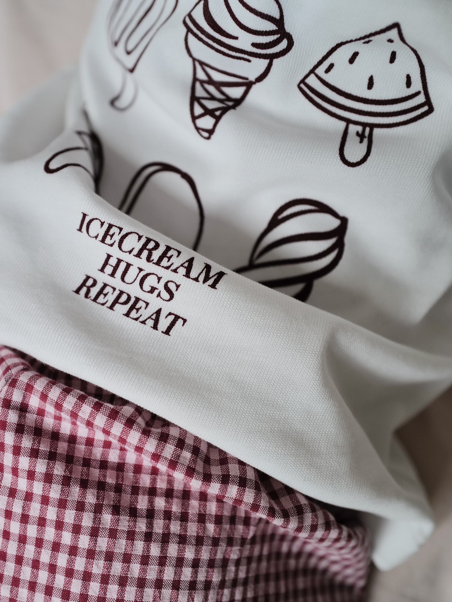 Famvibes Family Set Icecream Shirt burgundy