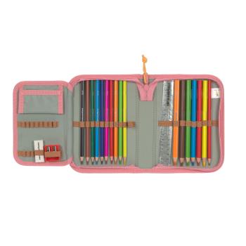laessig Schulranzen Set 7-teilig Boxy Unique Pink mit Zubehör