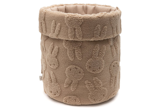Jollein Aufbewahrungskorb - Miffy Jacquard Teddy 580-001-68121 Korb Jollein – Studio Produktbild Frontansicht