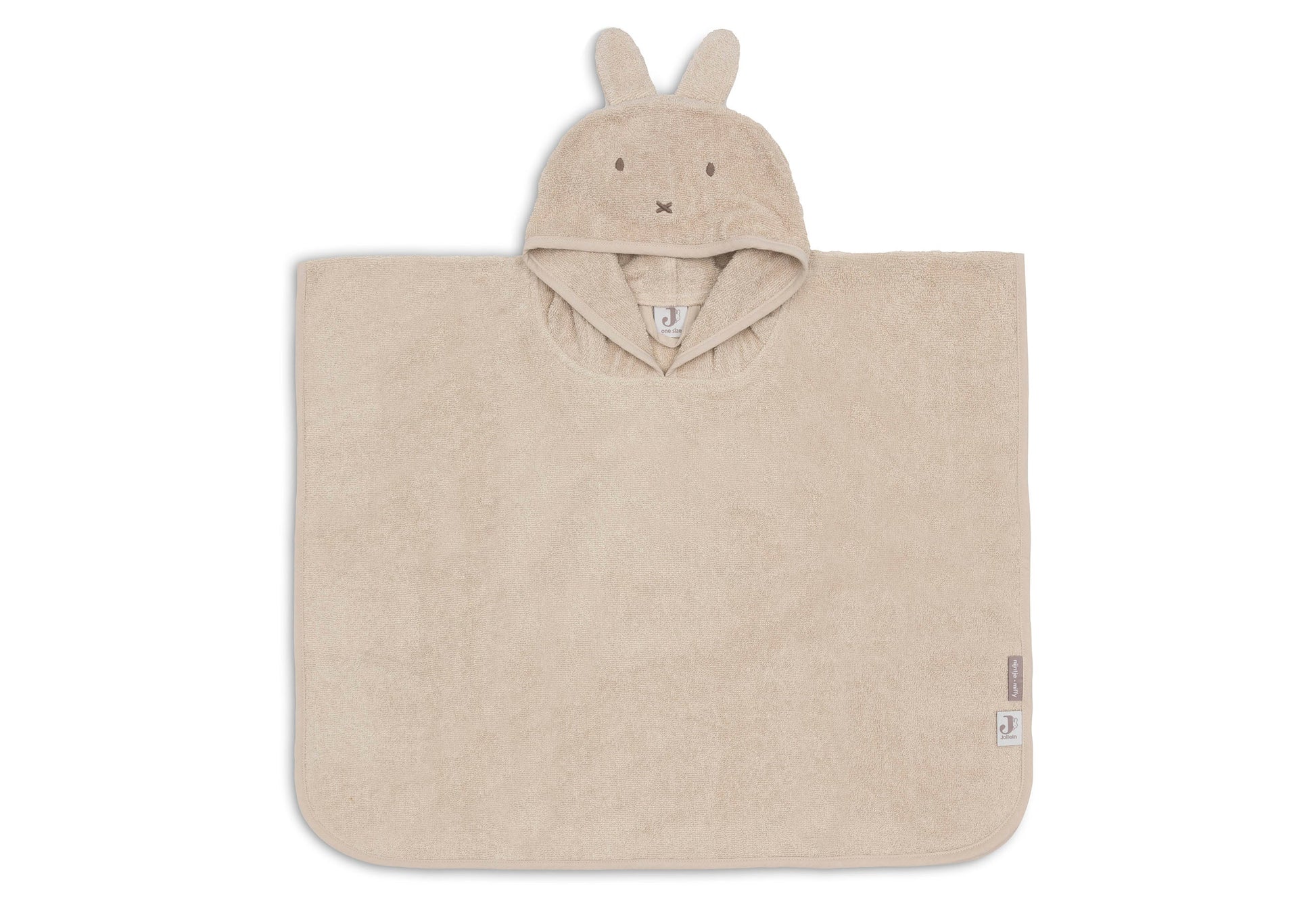 Jollein Badeponcho Frottee - Miffy 533-550-68174 Kapuzenhandtuch Jollein – Studio Produktbild Frontansicht