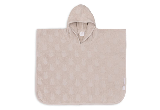 Jollein Badeponcho Frottee - Miffy Jacquard 533-550-67087 Kapuzenhandtuch Jollein – Detailaufnahme Material und Verarbeitung