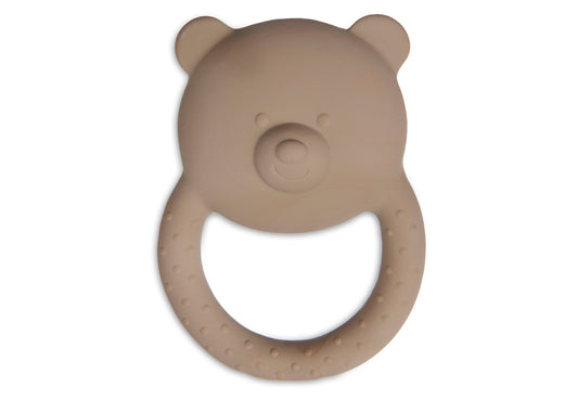 Jollein Beißring Naturkautschuk - Teddy Bear 101-001-67008 Beißring Jollein – Studio Produktbild Frontansicht