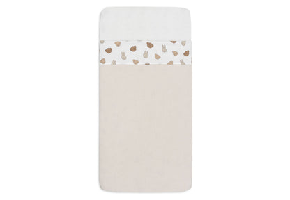 Jollein Bettlaken - Miffy and Friends 008-511-68047 Bettlaken Jollein – Detailaufnahme Material und Verarbeitung