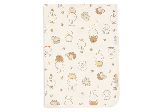 Jollein Decke - Jersey - Miffy Family Farm 513-511-68156 Decke Jollein – Studio Produktbild Frontansicht