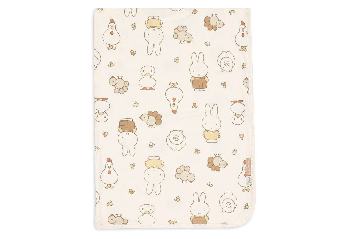 Jollein Decke - Jersey - Miffy Family Farm 513-511-68156 Decke Jollein – Studio Produktbild Frontansicht