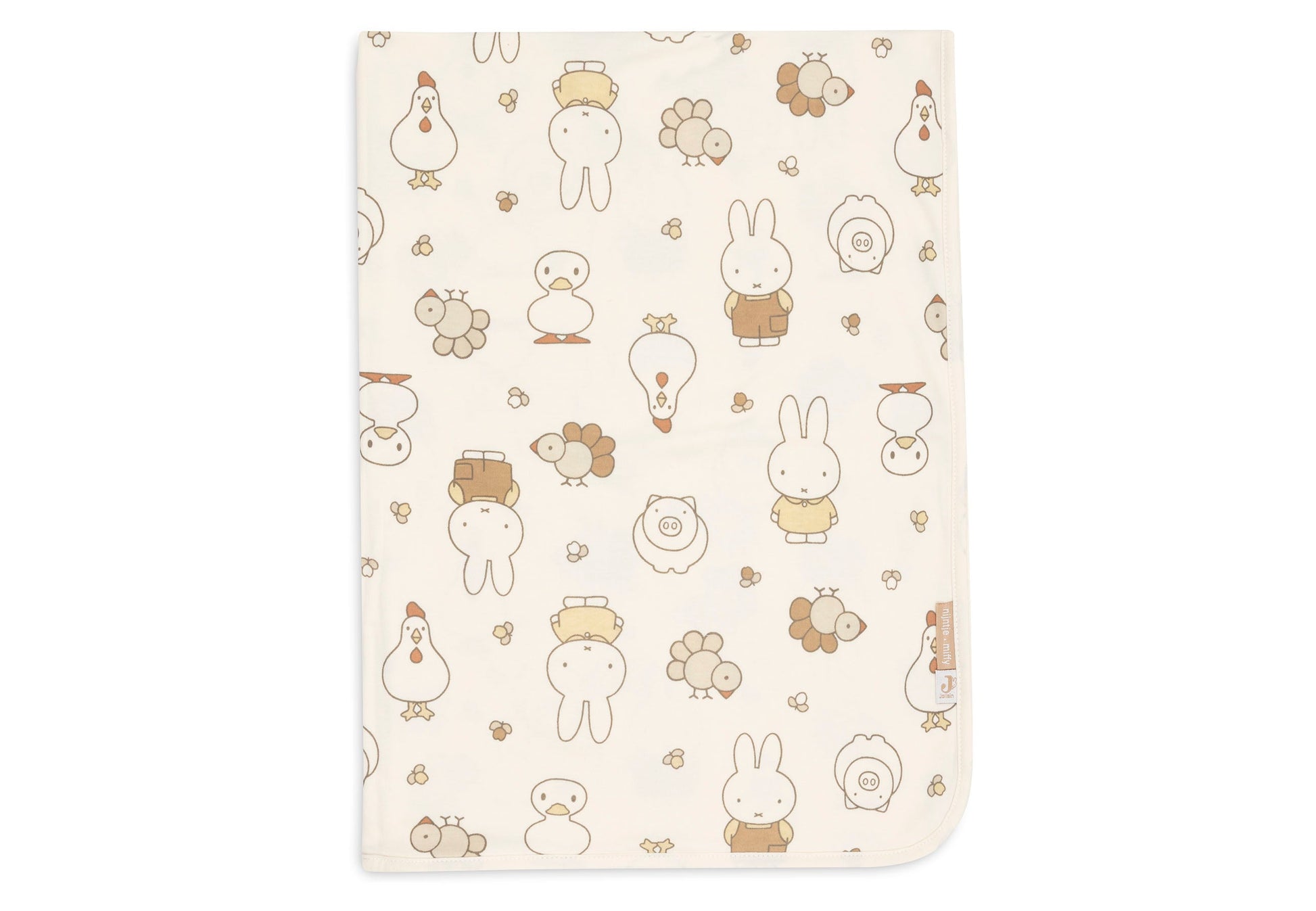 Jollein Decke - Jersey - Miffy Family Farm 513-511-68156 Decke Jollein – Studio Produktbild Frontansicht
