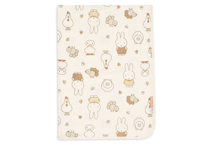 Jollein Decke - Jersey - Miffy Family Farm 513-511-68156 Decke Jollein – Studio Produktbild Frontansicht