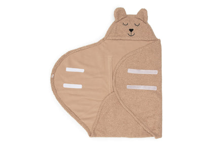 Jollein Einschlagdecke für Babyschale - Bear Boucle 032-566-67063 Decke Jollein – Detailaufnahme Material und Verarbeitung