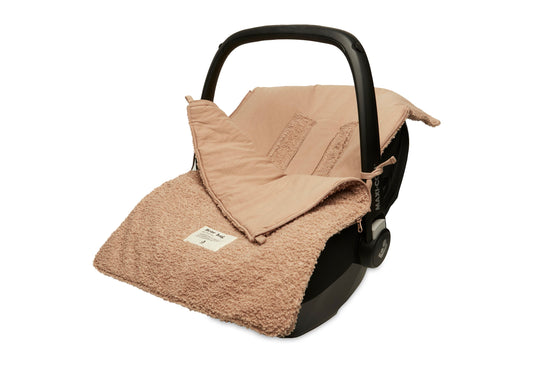 Jollein Fußsack gruppe 0+ 3/5 punkte - Boucle 025-811-66060 Fußsack Jollein – Detailaufnahme Material und Verarbeitung