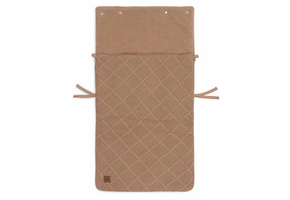 Jollein Fußsack Gruppe 0+ 3/5 Punkte - Check Knit 025-811-68038 Fußsack Jollein – Detailaufnahme Material und Verarbeitung