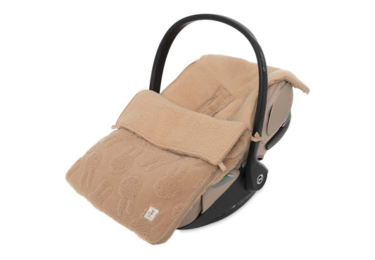 Jollein Fußsack gruppe 0+ 3/5 punkte - Miffy Jacquard Teddy 025-811-68121 Fußsack Jollein – Studio Produktbild Frontansicht