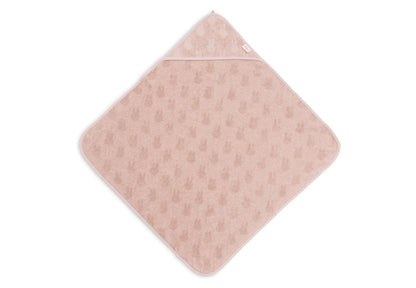 Jollein Kapuzenhandtuch Frottee 75x75cm - Miffy Jacquard 534-514-67087 Kapuzenhandtuch Jollein – Material Nahaufnahme Stoff