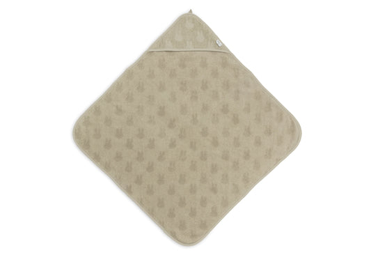 Jollein Kapuzenhandtuch Frottee 75x75cm - Miffy Jacquard 534-514-67087 Kapuzenhandtuch Jollein – Studio Produktbild Frontansicht