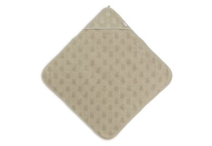 Jollein Kapuzenhandtuch Frottee 75x75cm - Miffy Jacquard 534-514-67087 Kapuzenhandtuch Jollein – Studio Produktbild Frontansicht