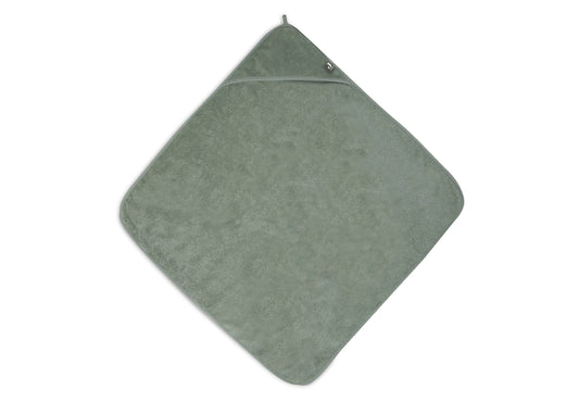 Jollein Kapuzenhandtuch Frottee beige 75x75cm Nougat – Detailansicht