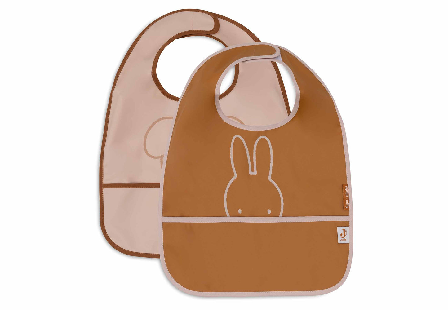 Jollein Lätzchen Wasserdicht - Miffy Peekaboo - 2 Stück 029-864-67099 Lätzchen Jollein – Studio Produktbild Frontansicht