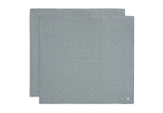 Jollein Mullwindeln 115x115cm - Miffy Silhouettes - 2 Stück 535-852-68067 Tuch Jollein – Detailaufnahme Material und Verarbeitung