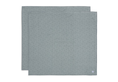 Jollein Mullwindeln 115x115cm - Miffy Silhouettes - 2 Stück 535-852-68067 Tuch Jollein – Detailaufnahme Material und Verarbeitung