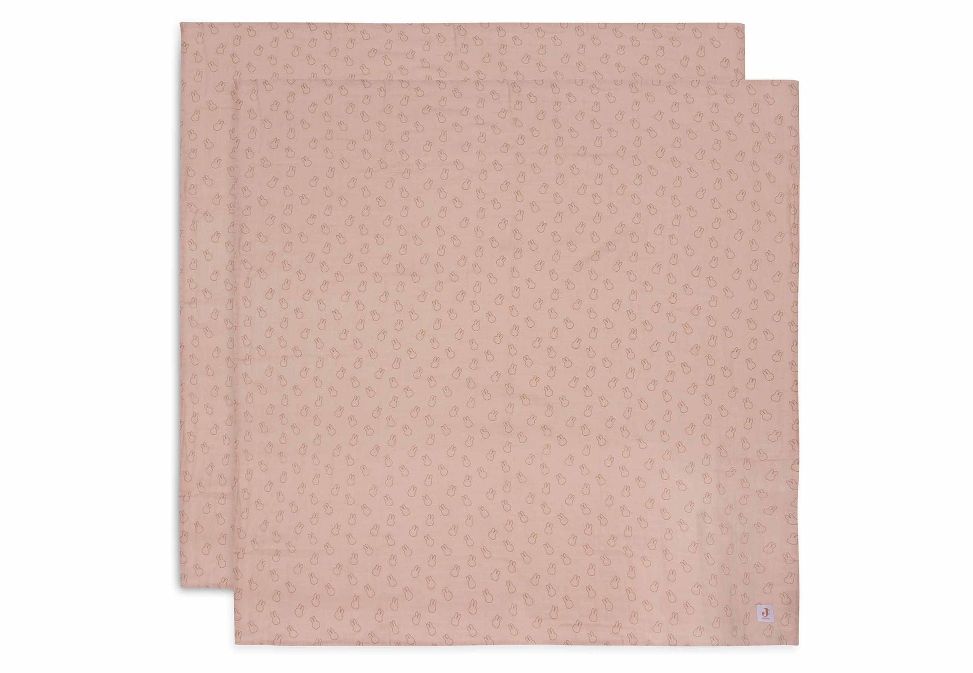 Jollein Mullwindeln 115x115cm - Miffy Silhouettes - 2 Stück 535-852-68067 Tuch Jollein – Studio Produktbild Frontansicht