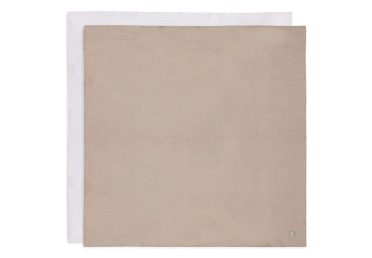 Jollein Mullwindeln Hydrophil 115x115cm - 2 Stück 535-852-68013 Tuch Jollein – Detailaufnahme Material und Verarbeitung