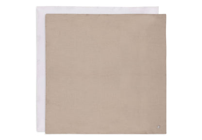 Jollein Mullwindeln Hydrophil 115x115cm - 2 Stück 535-852-68013 Tuch Jollein – Detailaufnahme Material und Verarbeitung