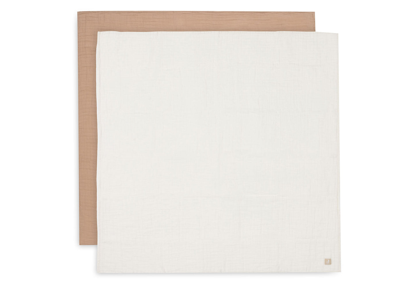 Jollein Mullwindeln Hydrophil 115x115cm - Basic - 2 Stück 535-852-00001 Tuch Jollein – Detailaufnahme Material und Verarbeitung