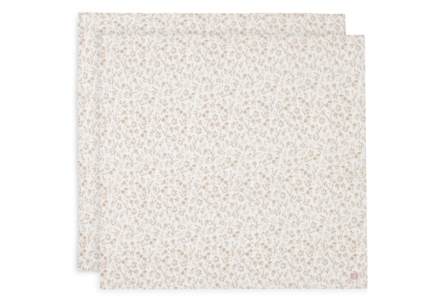 Jollein Mullwindeln Hydrophil 115x115cm - Bloomy - 2 Stück 535-852-68076 Tuch Jollein – Studio Produktbild Frontansicht