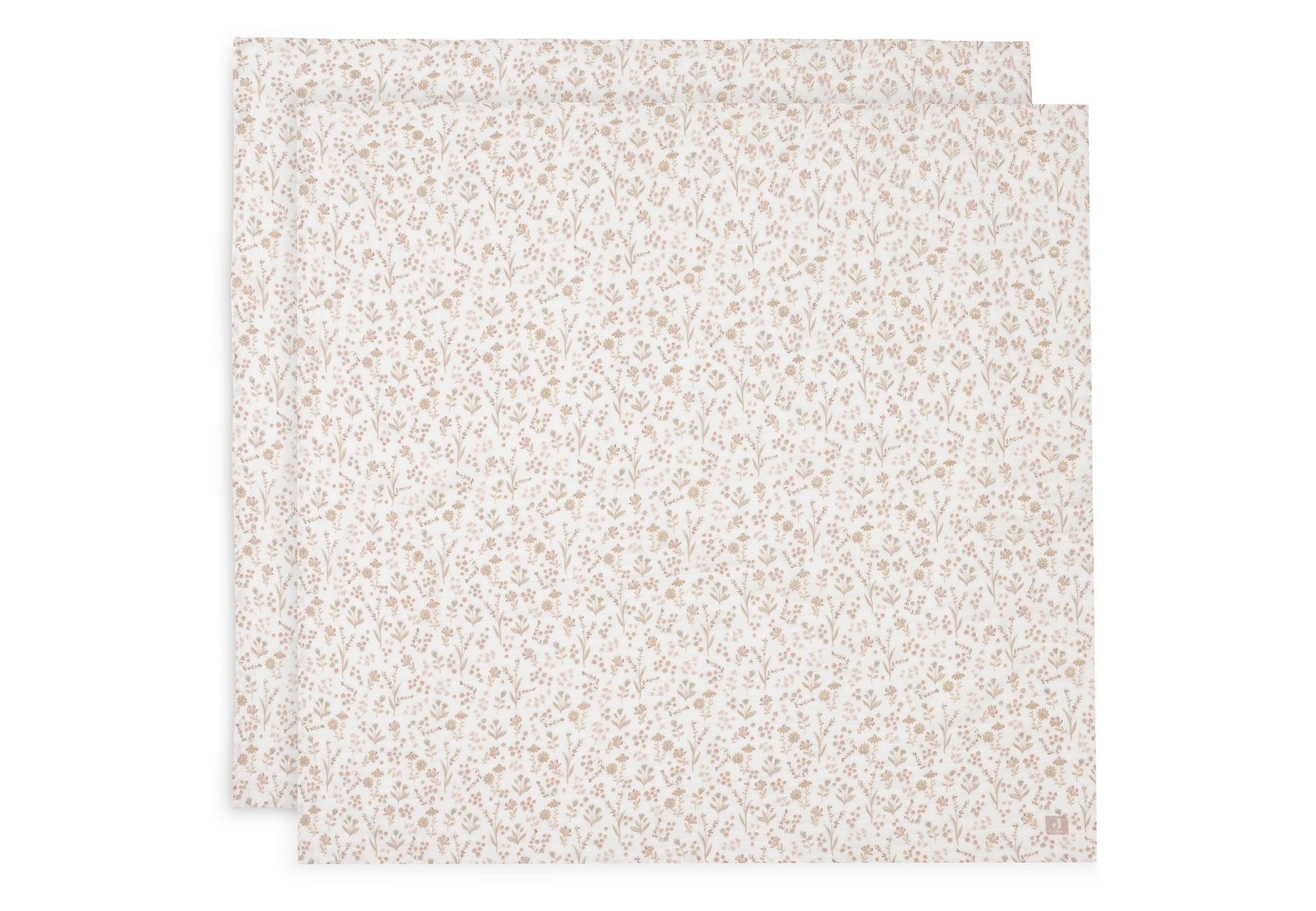 Jollein Mullwindeln Hydrophil 115x115cm - Bloomy - 2 Stück 535-852-68076 Tuch Jollein – Studio Produktbild Frontansicht