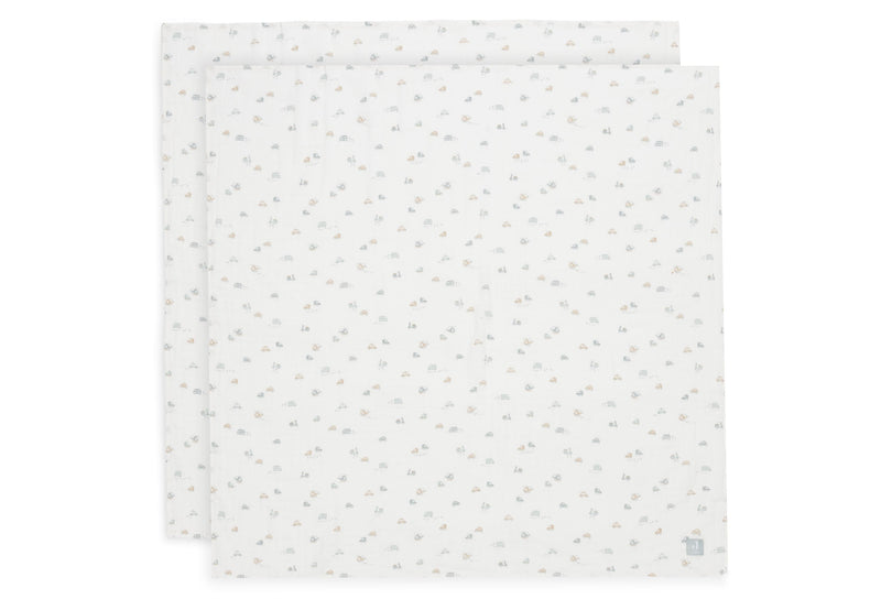 Jollein Mullwindeln Hydrophil 115x115cm - On The Go - 2 Stück 535-852-68075 Tuch Jollein – Studio Produktbild Frontansicht
