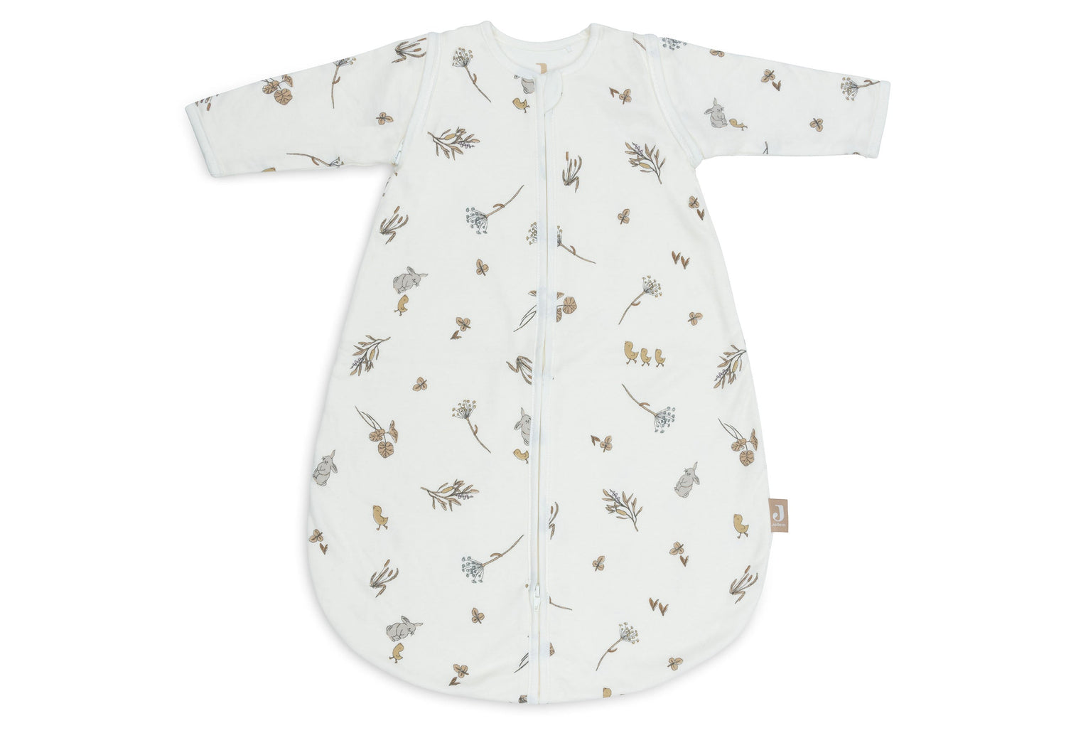 Jollein Schlafsack Newborn mit abnehmbaren Ärmeln - Rund - Riverside 064-410-67086 Schlafsack Jollein – Studio Produktbild Frontansicht