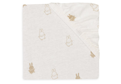 Jollein Spannbettlaken - Jersey - Happy Miffy 511-501-67094 Spannbettlaken Jollein – Detailaufnahme Material und Verarbeitung
