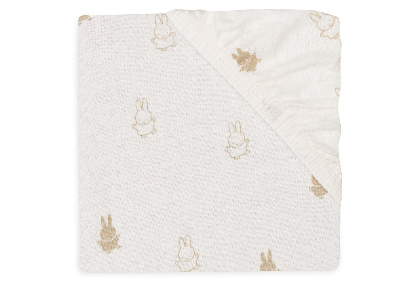 Jollein Spannbettlaken - Jersey - Happy Miffy 511-501-67094 Spannbettlaken Jollein – Studio Produktbild Frontansicht