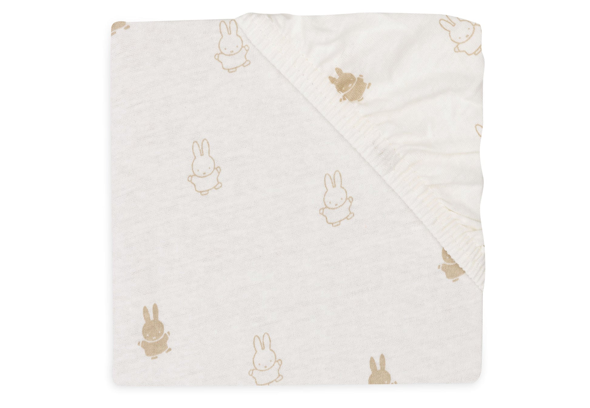 Jollein Spannbettlaken - Jersey - Happy Miffy 511-501-67094 Spannbettlaken Jollein – Studio Produktbild Frontansicht