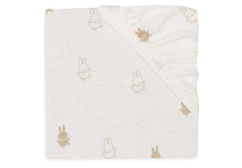 Jollein Spannbettlaken - Jersey - Happy Miffy 511-501-67094 Spannbettlaken Jollein – Studio Produktbild Frontansicht