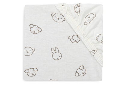 Jollein Spannbettlaken - Jersey - Miffy and Friends 511-501-68047 Spannbettlaken Jollein – Detailaufnahme Material und Verarbeitung