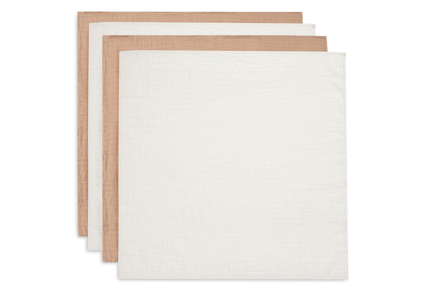 Jollein Spucktuch Hydrophil 70x70cm - 4 Stück 535-851-00105 Tuch Jollein – Studio Produktbild Frontansicht