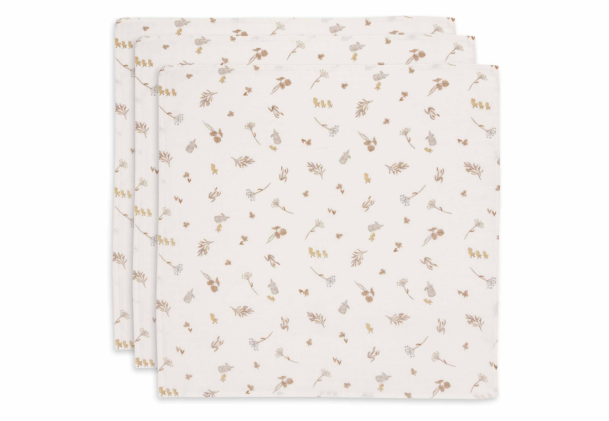 Jollein Spucktuch Hydrophil 70x70cm - Riverside - 3 Stück 535-851-67086 Tuch Jollein – Studio Produktbild Frontansicht