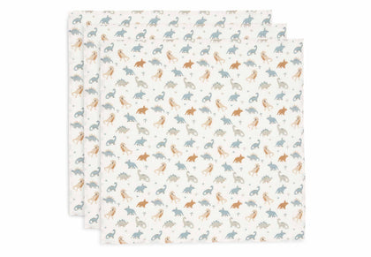 Jollein Spucktuch Hydrophil 70x70cm - Roarsome - 3 Stück 535-851-67100