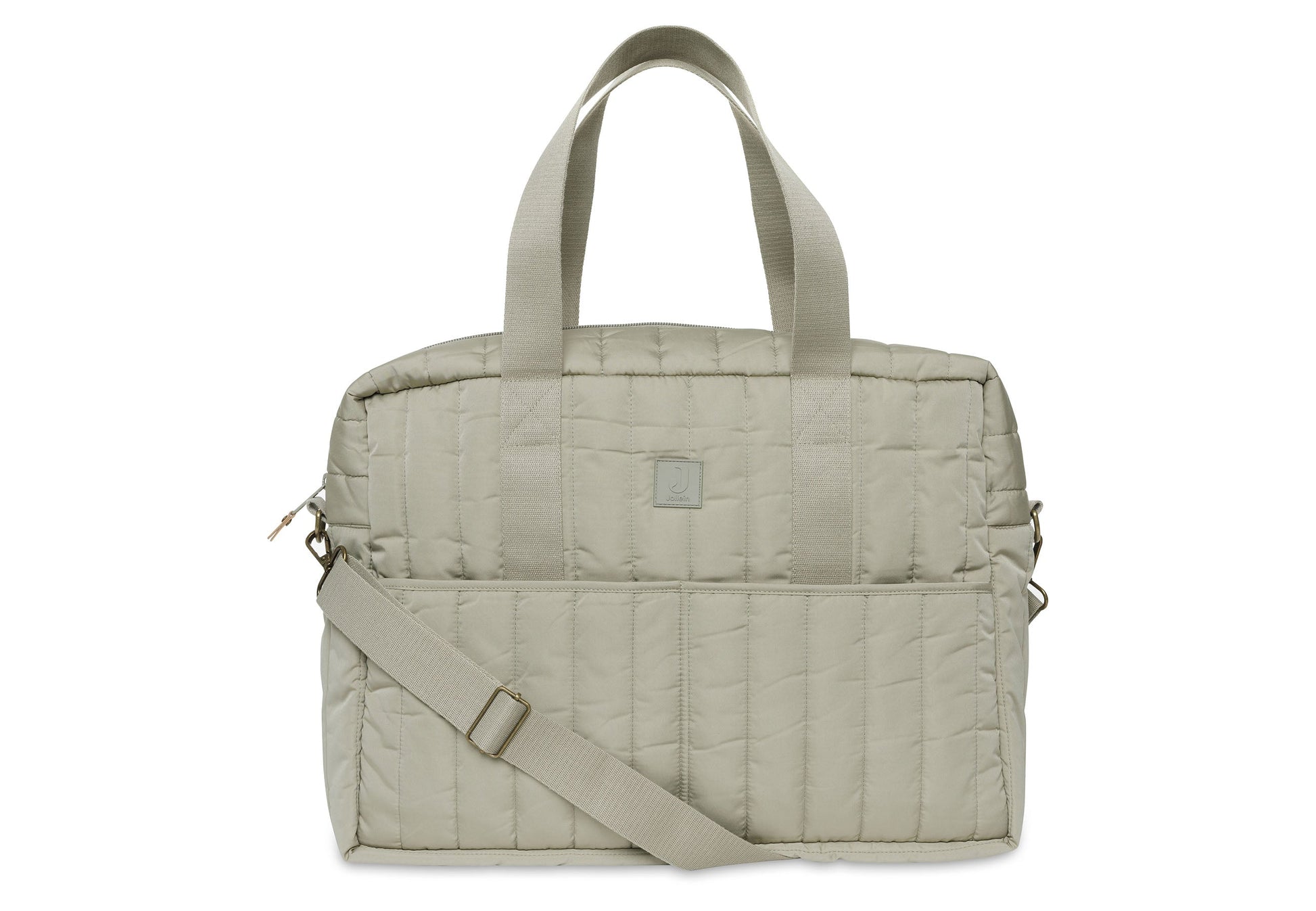 Jollein Wickeltasche - Puffed Moos 027-818-68024 Wickeltasche Jollein – Detailaufnahme Material und Verarbeitung