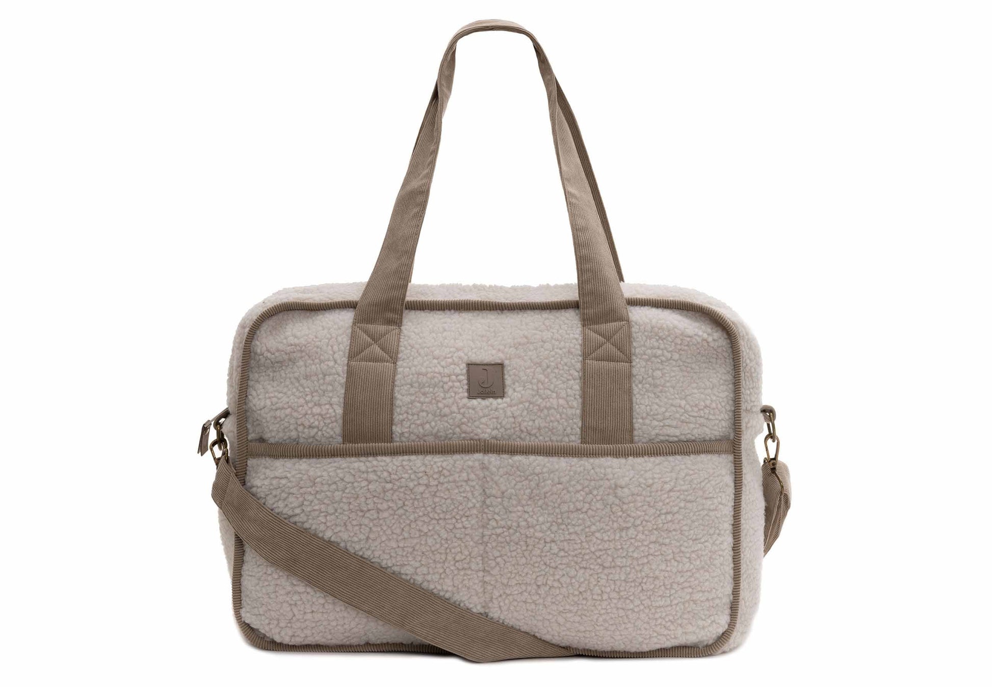 Jollein Wickeltasche - Teddy - Noé 027-819-68055 Wickeltasche Jollein – Studio Produktbild Frontansicht