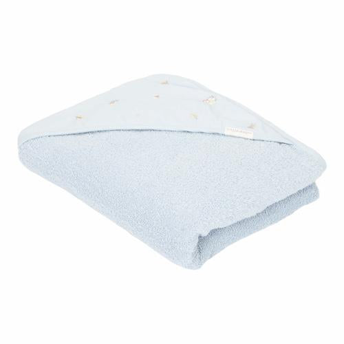 Kapuzenhandtuch Blau - Forest Friends 75 x 75 cm - Badehandtuch | Little Dutch – Material