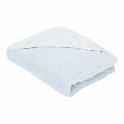 Kapuzenhandtuch Blau - Forest Friends 75 x 75 cm - Badehandtuch | Little Dutch – Material
